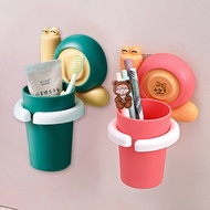 MMCW7012 Children's toothbrush cup holder creative cartoon class cute gargle Cup home wall-mounted snail washing Cup drop-resistant suit