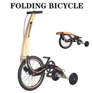 Creative Halfbike Vertical Bicycle Tricycle Foldable Bicycle Walking Exercise Bike Convenient