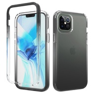 iPhone 12 Pro Max Case, RUILEAN Transparent 2-in-1 Gradient Shockproof Case for iPhone 12 Pro Max