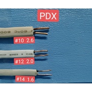 PDX Wire  10/2.6  12/2.0 and  14/1.6 (1 Meter)