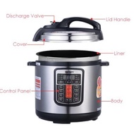 pressure cooker kenwood Pressure Cooker Stainless Steel Pot Rice Cooker (6L 8L)Malaysia plug