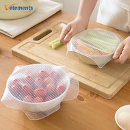S/M/L Silicone Stretch Food Fresh Cover/ Reusable Adjustable Transparent Wrap Film/ Multifunctional Kitchen Tool Sealer