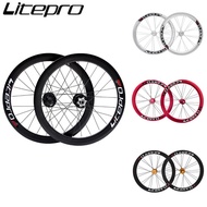 Litepro S42 AERO  20 Inch 406/451 V Disc Brake 11 Speed Wheelset 4 Sealed Bearing Alloy Wheels BMX Bicycle Rims For Folding Bike