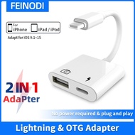 ✸i.Phone i.Pad Lightning to USB 3 Camera Adapter สายแปลง i.Phone i.Pad เพื่อโอนถ่ายข้อมูลจากกล้อง USB Flash  Card Reader✣