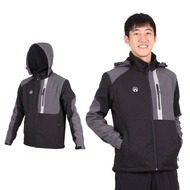 FIRESTAR 男拆帽彈性軟殼外套 (刷毛 長袖外套 長袖上衣 慢跑【03391307】≡排汗專家≡