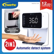 PowerPac Thermometer Non Contact Temperature Scanner and Hand Sanitizer Dispenser (LK-90)