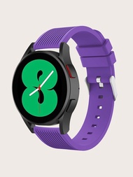 素色矽膠錶帶適用於Samsung Galaxy Watch 4