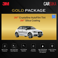 [3M Sedan Gold Package] 3M Autofilm Tint and 3M Silica Glass Coating for Audi A1 (8X)