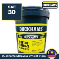 Duckhams Fleetol Series 3 30 CF (18 liters) - SAE 30 Diesel Engine Oil - SAE 30 Engine Oil Minyak Enjin Traktor Kubota