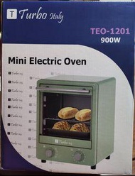 Turbo Italy - TEO-1201 900W Mini Electric Oven Green 迷你電烤箱 (雙層 迷你焗爐 電焗爐 座檯式)