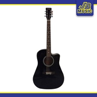 Fernando - AW-41EQ Dreadnought Acoustic Guitar (Black)(Spruce Top)(Acoustic Guitar)