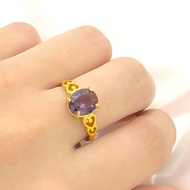 Vietnam Pasir Emas 24K Emas Cincin Wanita 999 Asli Berlapis Emas Membuka Cincin 18 Emas Murni Adjustable Perhiasan