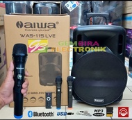 Speaker Aktif Portable Meeting Wireless Aiwa 15 inch Usb Bluetooth Original sound system