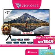 【24H Ship Out】Sharp AQUOS 45 Inch 2K Android TV 2TC45BG1X | Netflix Smart TV | Google Play Store | 42 Inch 2TC42BG1X Sharp TV Sharp Android TV Sharp Smart TV Sharp Television Smart Televisions