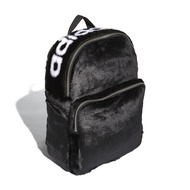 adidas 後背包 Classic Backpack 黑 白 男女款 絨毛 愛迪達 三葉草 【ACS】DH4373