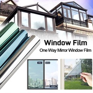 Solar One Way Mirror Window Film Glass Sticker Privacy Film Heat Tint Room Home Decor Wallpaper