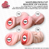 [ Jiuai Masturbation Cup Realistic Of Vaginal ] Fake Pussy Alat Lancap Lelaki Aeroplane Cup Sex Toys For Men Adult Toys