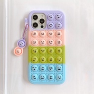 Pop it Case For Vivo Y11 20019 Y12 Y17 Y15 Y12i Y20 Y20s Y20i Y12s Y11s Y66 Y67 Y93 Y91C Y97 Y19 Y50 Y30 Y81 Y81S Y81i V7 Plus V9 V11V15 V20 SE S1 Pro Case Reliver Stress Pop Fidget Toys Push It Bubble Antistress Sensory Game Kids