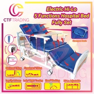 CTF Height Adjustable Multifunction Electric Hospital Bed With Medical Mattress + Dining Tray ( Katil Hospital Elektrik )