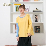 【Dailo】童趣鯊魚印花女長袖-上衣(二色/版型適中)