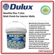 Maxilite Plus 7 Litre Matt Finish For Interior Walls (Cat Air untuk Dinding Dalaman)