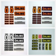 OHLINS Motorcycle Reflective Sticker Waterproof Sticker Bicycle Covers Scratches  Helmet Sticker