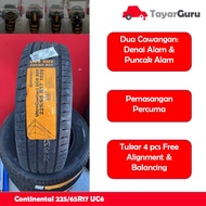 Continental 225/65R17 Tayar Baru UC6 (Installation) 225 65 17 New Tyre Tire TayarGuru Pasang Kereta Wheel Rim Car