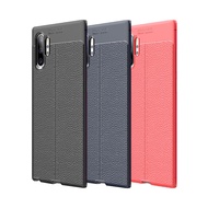 Samsung Note10+ Note10 Note9 Note8 荔枝紋保護殼皮革紋造型超薄全包手機殼背蓋