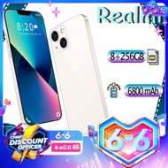 มือถือราคาพิเศษ Realmi I13 โทรศัพท์มือถือ 5g สมาร์ทโฟน 6.7นิ้ว RAM8GB ROM256GB Smartphones โทรศัพท์ถูกๆ 6800MAh หน่วยความจำแฟลชแบบเต็มหน้าจอรองรับลายนิ้วมือสมาร์ท มือถือราคาถูก หน่วยความจำใหญ่รองรับ 5G จริง Android 10 สแกนลายนิ้วมือปลดล็อคใบหน้าสเปคจริง
