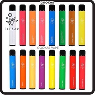 【800 Puff & 1500 Puffs】Original ELF BAR Disposable Pod Stick | Pakai Buang