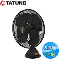 TATUNG大同 14吋 5段速元祖DC直流桌扇 TF-D14DA-BK 消光黑