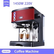 แถม! แทมเปอร์กดกาแฟ สแตนเลส304 เครื่องชงกาแฟ เครื่องชงกาแฟGemilai CRM3601 เครื่องชงกาแฟสด กึ่งอัตโนมัติแรงดัน15bar Gemilai CRM3601 ESPRESSO Maker
