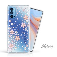 Meteor OPPO Reno4 Pro 奧地利水鑽殼 - 櫻花