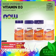 [Original USA][Ready Stock MY] Now Foods, Vitamin D3 D-3 Now Vitamin D softgels