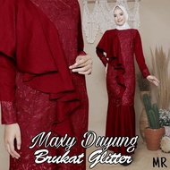 MOSLEM WEAR Gamis Syari Syarie Pesta brukat brokat seragam baju kebaya modern kondangan duyung mermaid brukat selendang wisuda remaja muslimah muslim wanita mewah lebaran terbaru 2021 ihfransisca ihsandy
