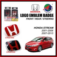 Front And Rear Emblem  Badge Honda Stream 2001 - 2013 Car Emblem