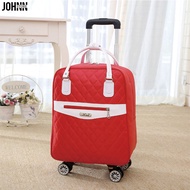Johnn แฟชั่นพับกระเป๋าเดินทางหมุนกระเป๋ารถเข็น Boarding น้ำหนักเบากันน้ำกระเป๋าเดินทางกระเป๋าพับกระเป๋าเป้สะพายหลัง