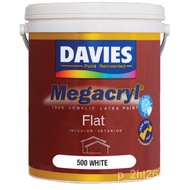 Davies Megacryl Acrylic Latex Paint Flat White DV-500 aurU