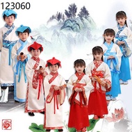 Hanfu Children's costumev Hanfu girls Children's ancient costume HANFU boys and girls Chinese classics suit three-charac
