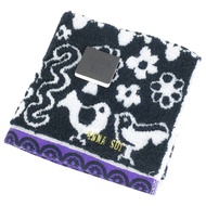 ANNA SUI 小花圖騰小毛巾(黑白)