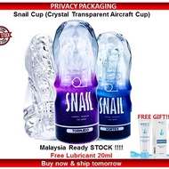 (Ready Stock) Snail Transparent Snail Crystal Pussy Cup / toy / masturbation cup/Aeroplane Cup