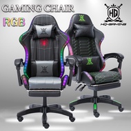 พร้อมส่ง ไฟ RGB เก้าอี้เล่นเกม เก้าอี้เกมมิ่ง เก้าอี้คอม มีนวด ที่รองขา gaming chair สไปเดอร์แมน