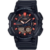 【CASIO 卡西歐】10年電力雙顯計時錶(AEQ-110W-1A2)