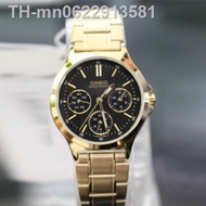 Casio แท้ 100% Standard นาฬิกาข้อมือผู้หญิง / ผู้ชาย สีทอง สายสแตนเลส รุ่น LTP-V300G MTP-V300G ประกัน 2 ปี