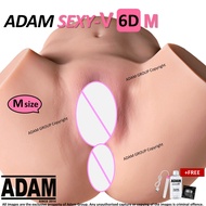 Adam SexyV 6D sex toy for men full body hips male women sexy-V sexy V Masturbator for men dual double two holes extra large (SKIN COLOR &amp; 2 holes) free Adam smooth lubricant - Alat seks Lelaki Adam