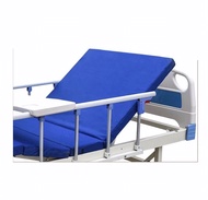 Hospital Bed 3 Cranks with Dining Table and Leather Matress