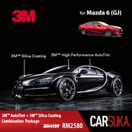 [3M Sedan Silver Package] 3M Autofilm Tint and 3M Silica Glass Coating for Mazda 6 (GJ), year 2015 - Present (Deposit Only)