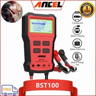 ANCEL BST100 Car Battery Tester Charger Analyzer 12V 2000CCA Voltage Battery Test Car Battery Tester Charging Cricut Load Tools
