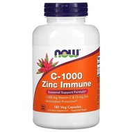 Now Foods ~🇺🇸 C-1000 Zinc Immune, Vitamin C, 1,000 mg &amp; Zinc, 15 mg , 90 ~ 180 Veg Capsules