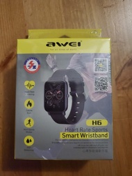 Awei H6 Smart Wristband 心率智能運動手錶（Black 黑色)